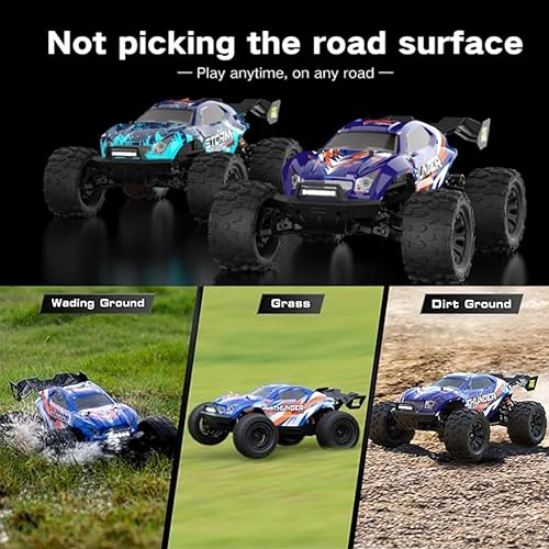 Miniatura 3 de 114 RTR - Autos RC rápidos sin escobillas para adultos, Max 50 mph Hobby Electric Off-Road Monster Truck, auto a control remoto de alta velocidad