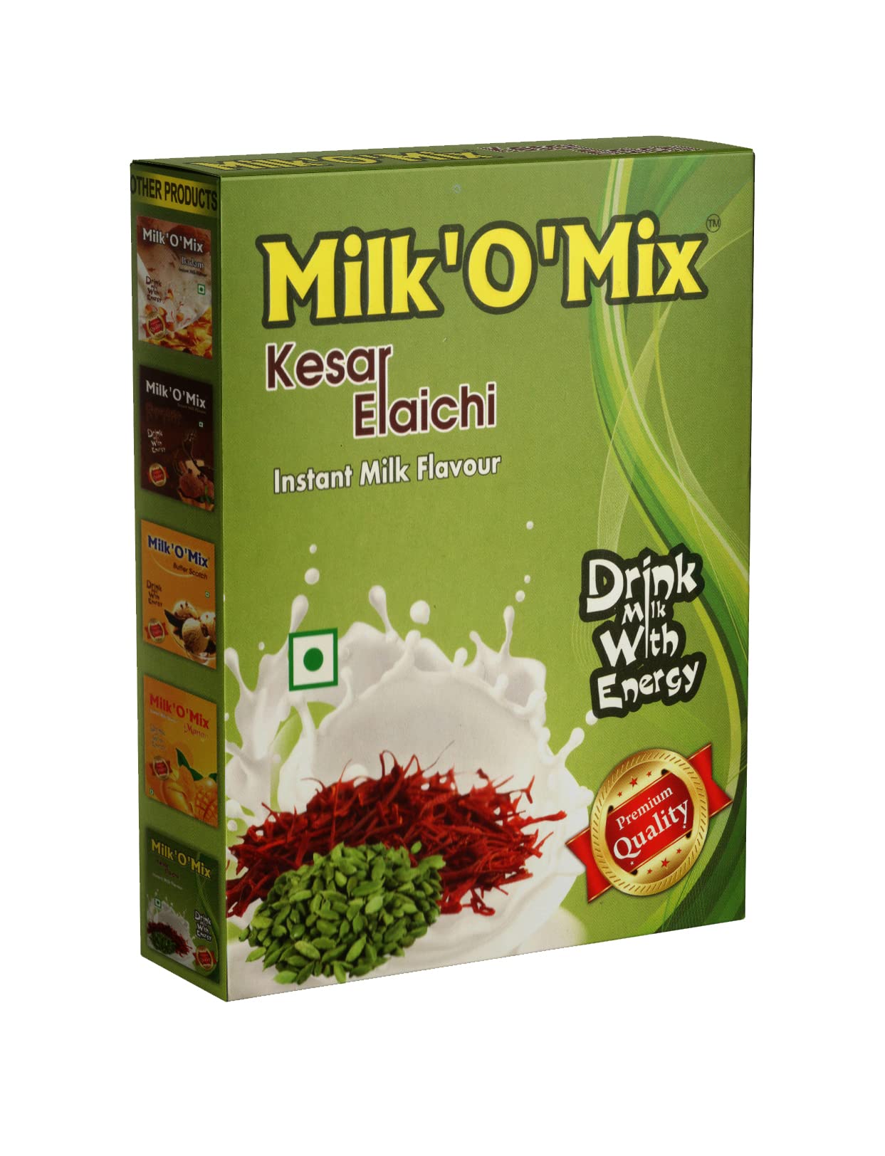 Milkomix Kesar Elaichi Flavored Milk Powder Mix F, 150Gm - Pack Of 1