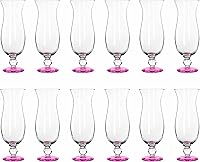 Vista 12 de DISCOUNT PROMOS Vasos Libbey Hurricane personalizados de 16 onzas, juego de 12, paquete personalizado a granel, vasos de marca para cóctel, piña