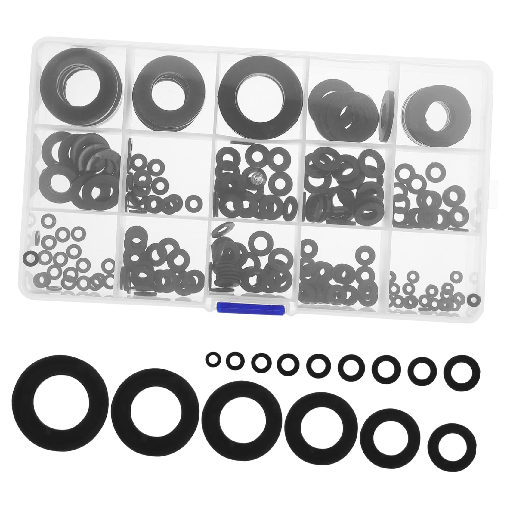 215piezas Arandelas Planas Para Fregadero Repuesto De Anillos De Montaje y Sellado Compatible Fontanería y Drenaje De Accesorios Para Cocinas y Baños