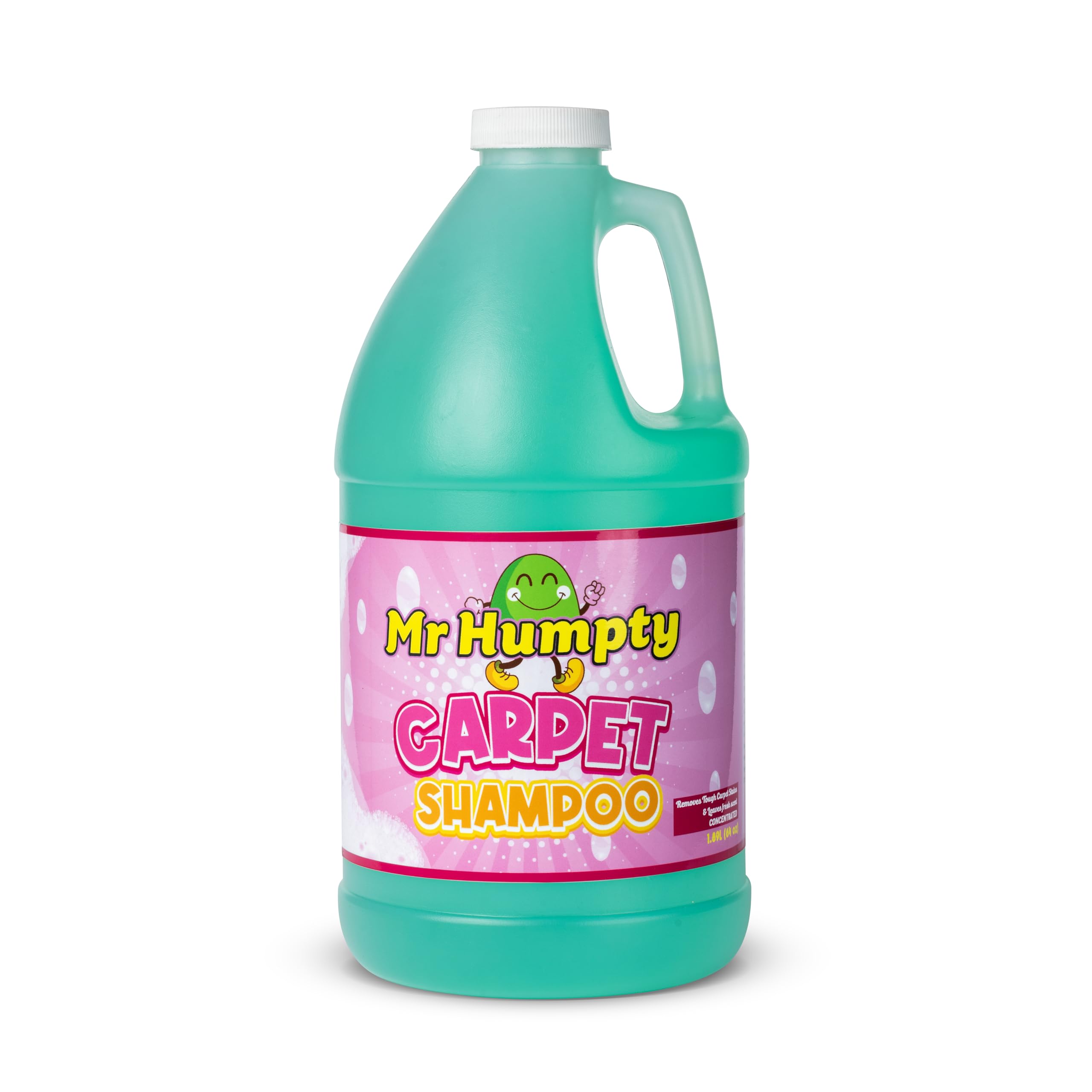 Mr Humpty Carpet Shampoo Concentrate - Powerful Carpet Cleaning Concentrate, Cleans And Refreshes Heavily Soiled Carpet, Commercial Grade, 1 Year Supply 1.89L (64oz)