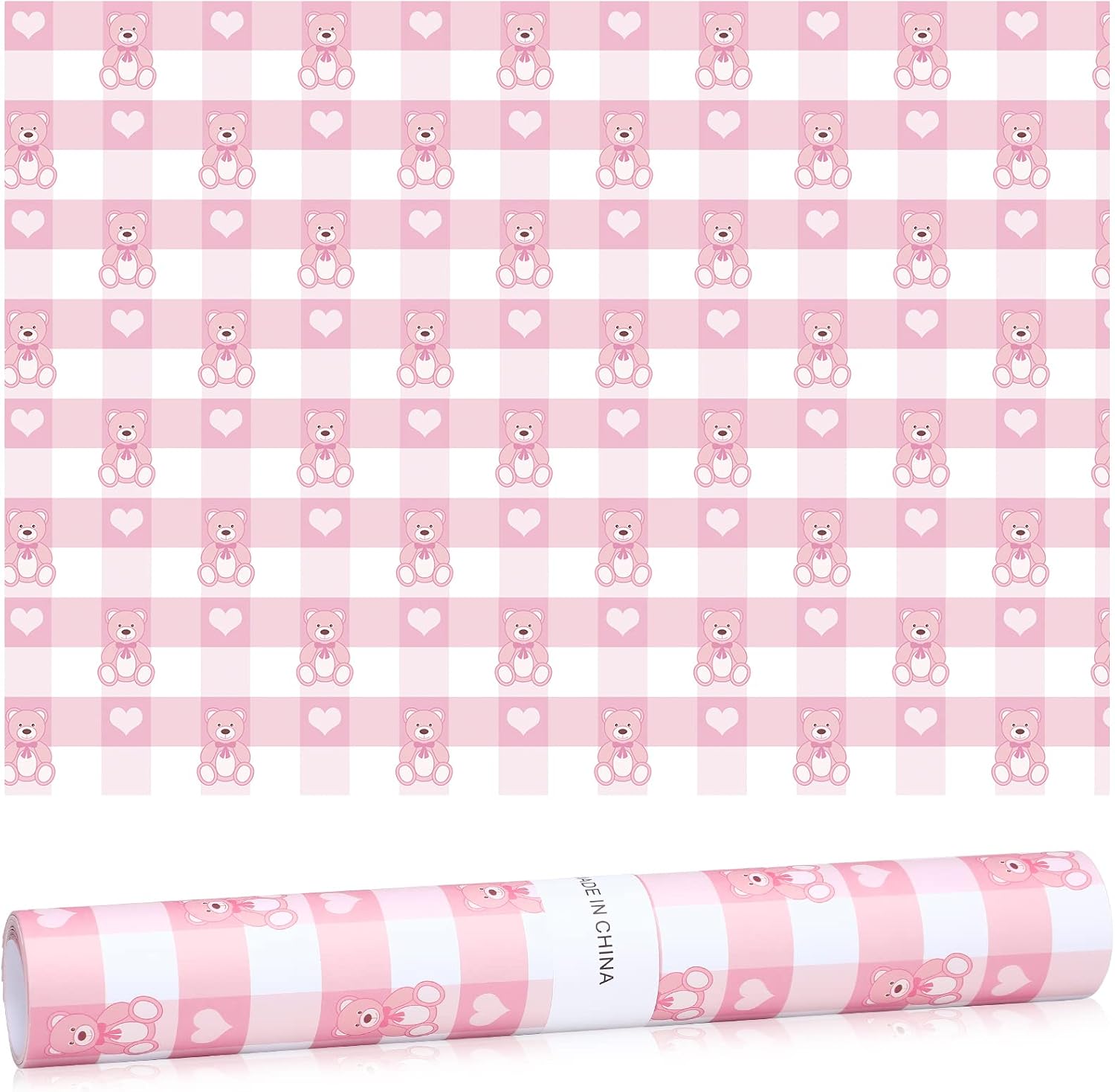 Gersoniel 10 Sheets Drawer Liners for Dresser Scented Drawer Liners Non Adhesive Scented Paper for Fragrant Home Shelf Closet(Baby Talcum Powder Scent,Bear)