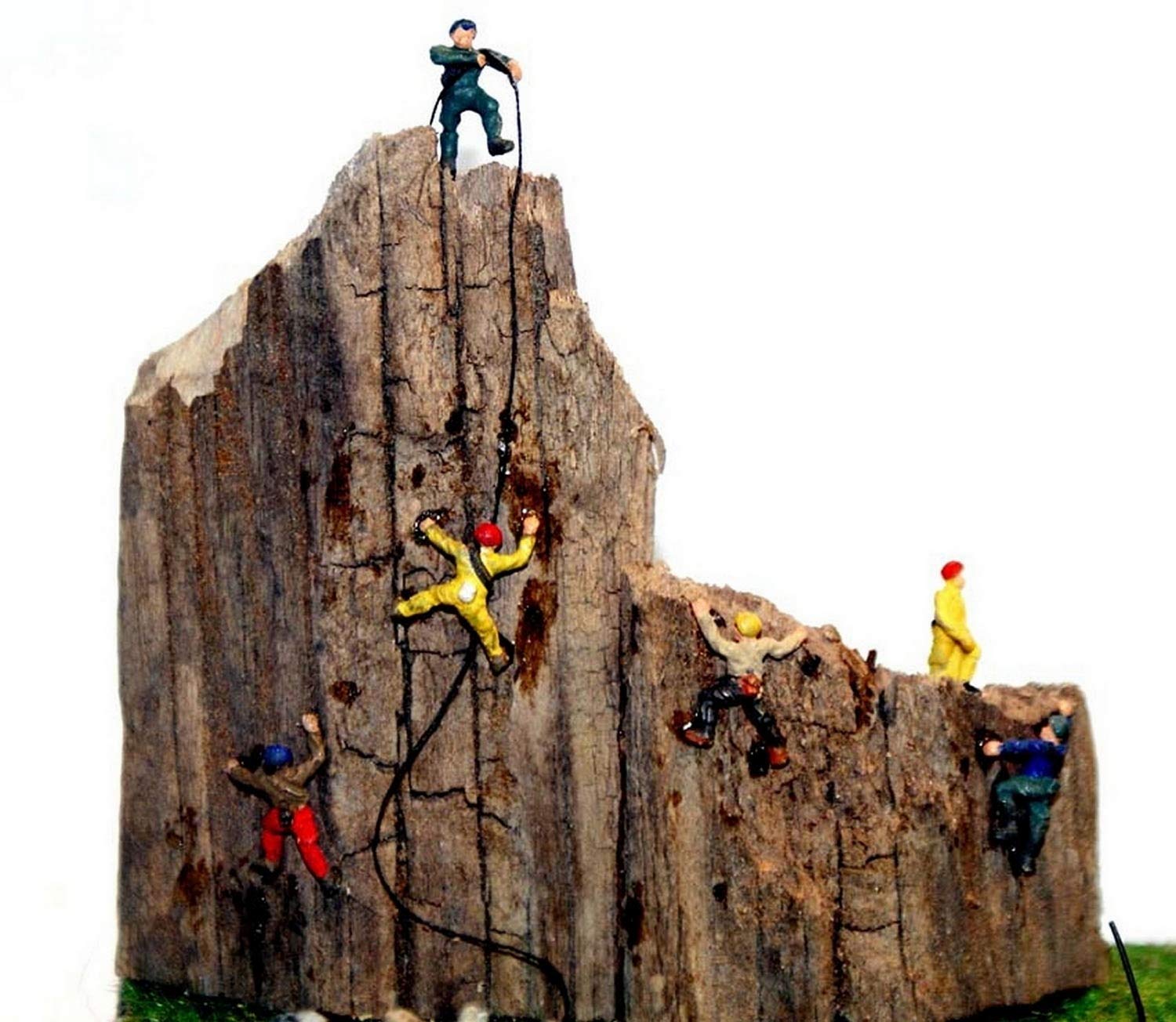 Langley Models 6 Rock Climbers N Scale 1:148 UNPAINTED Metal Model People Figures A104