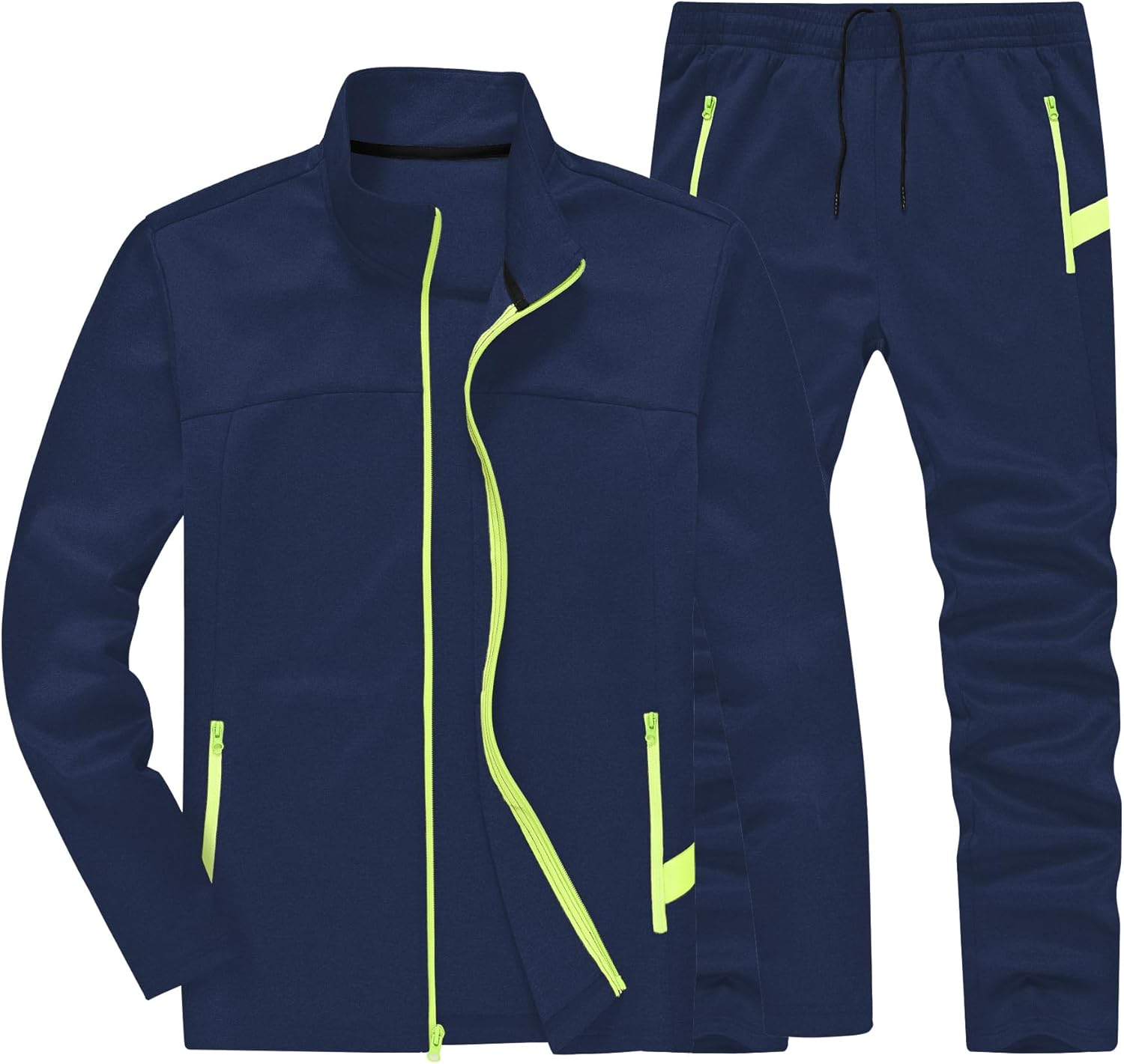 INNERBUT Men's Track suits 2 Piece Sweatsuits Set for Men Jogging suits sets Sports Full Zip Athletic Sweat Suit for Men