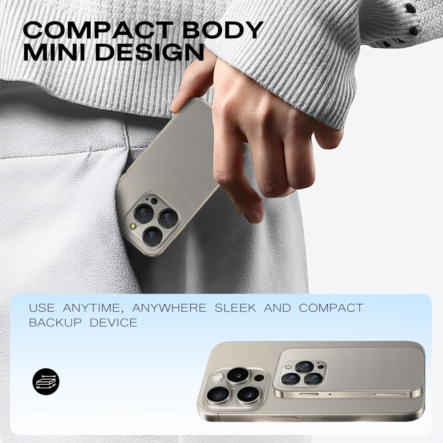 Mały smartfon XS18pro Odblokowany mini smartfon, wyświetlacz 3,0”, bateria 900 mAh, bardzo smukła obudowa, 5-megapikselowy aparat fotograficzny, najlepszy prezent dla dzieci (złoty)
