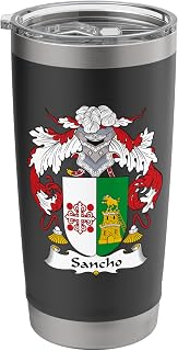 Sancho Coat of Arms - Family Crest Stainless Steel Insulated Tumbler