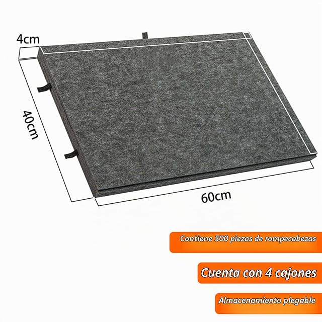 Foto 2 de 7 de ByteRunning Tablero de Rompecabezas,Mesa de Rompecabezas Inclinable,Tablero de Rompecabezas de Fieltro…
