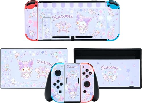 Yocore Full Wrap Skin for Switch Protector Vinyl Skin Cover Stickers Compatible with Nintendo Switch and Console, Dock, Joy Con-KLM Ice Cream