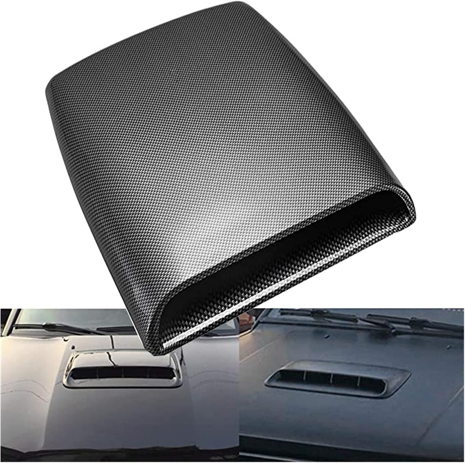 Hood Scoops Hood Scoops Vents Hood Scoop Bonnet Cover Hood, Turbo Bonnet Vent Cover ABS Universal Car DIY Stickers