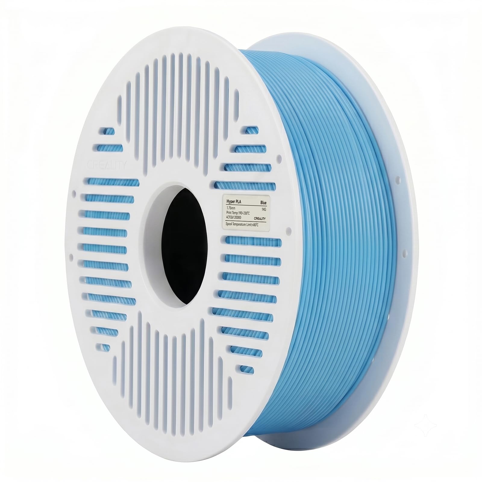 Creality Hyper PLA Filament RFID 1.75mm with Reusable Spool 1KG, High Speed Up to 600mm/s, Blue, 1-Pack