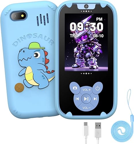 Ichiha Teléfono inteligente para niños, teléfono inteligente para niñas, niños, pantalla táctil, regalos para niñas y niños de 3, 4, 5, 6, 7, 8