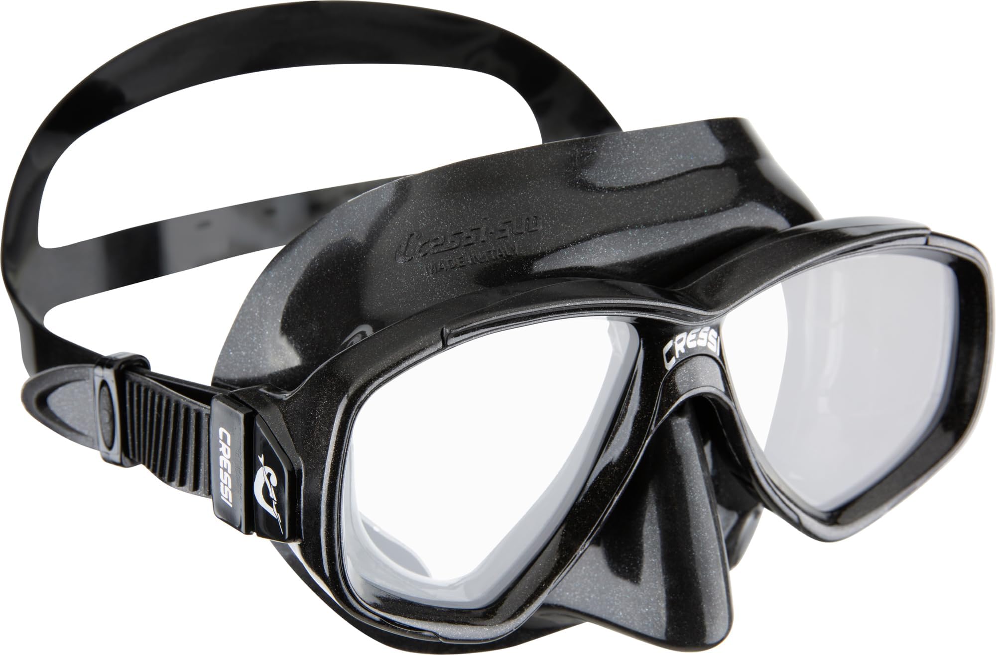 Cressi Perla - Single Perla Mask or Combo Mask Snorkel Set - Dry-Top Snorkel - Low-Volume Diving Mask - Secure Kit, Unisex