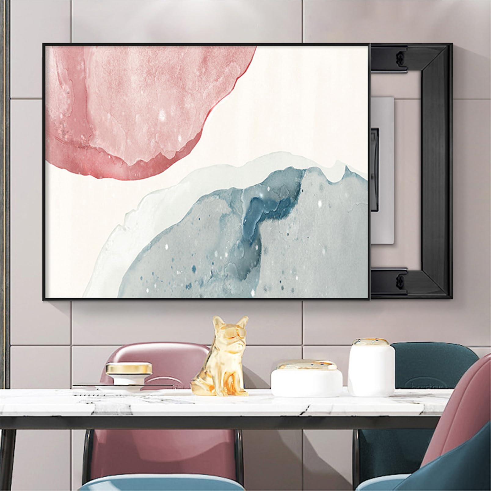 Couvercle de boîte de compteur électrique déco peinture disjoncteur 50x40