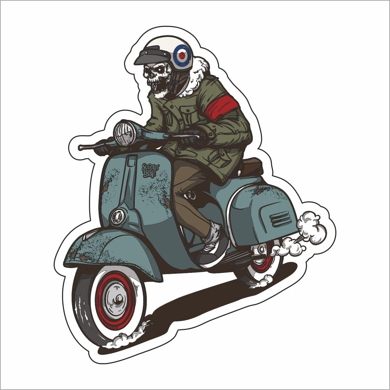 Autocollant VESPA/APE - Déco Pour PC, Voiture, Moto, Camper + Sticker Gratuit