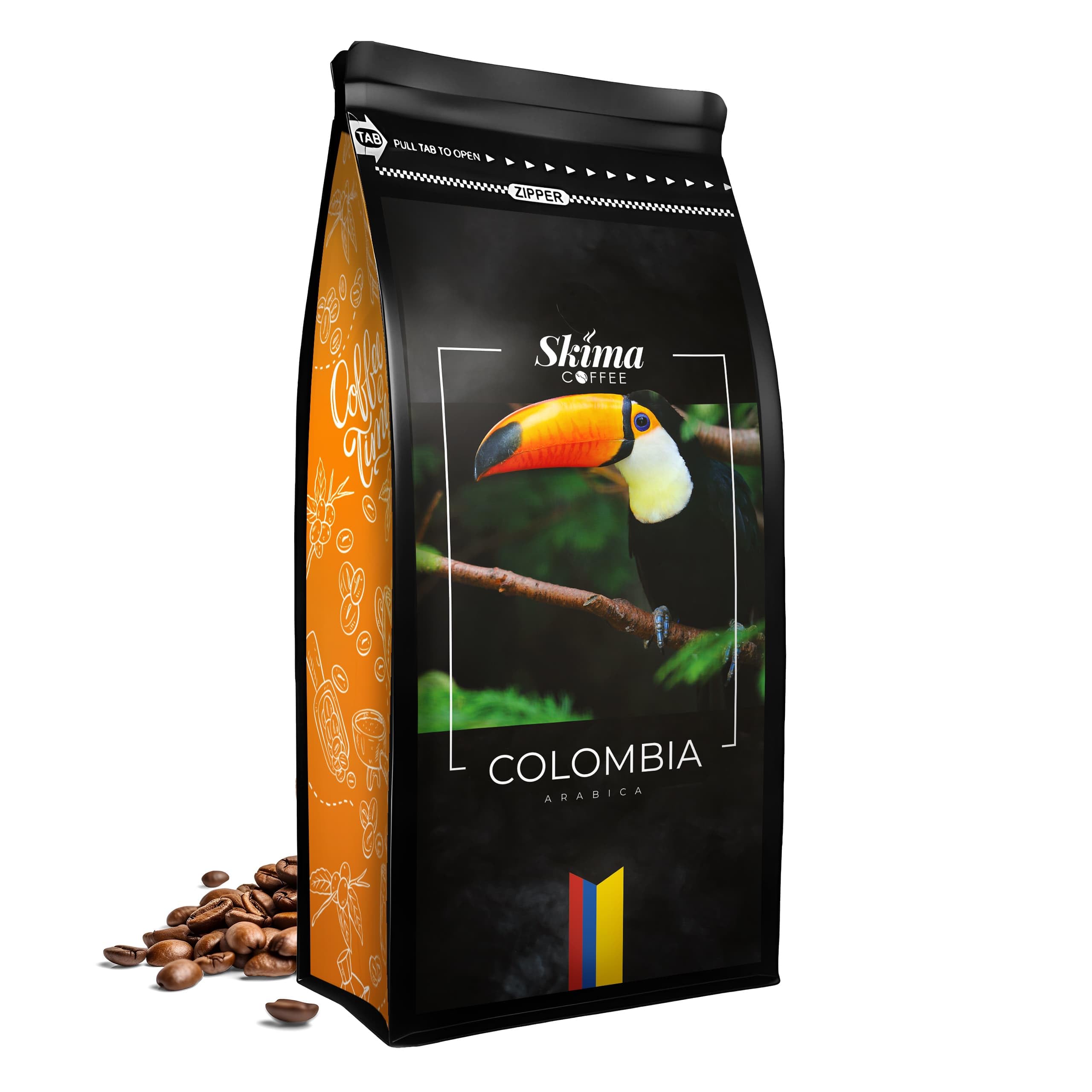 SkimaCoffee Café en grano 3 x 1 kg BRASIL/COLOMBIA/ITALIA COMO