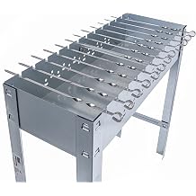 ACTIVA Kebab Barbecue I Premium Mangal Grill Including Chrome-plated Cooking Grate and Skewers I Robust Charcoal Grill for a Unique Barbecue Experience