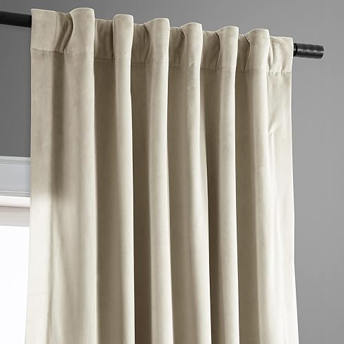 Miniatura 6 de HPD Half Price Drapes - Cortinas blackout de terciopelo, con bloqueo total de calor y luz, para sala de estar (1 panel), 50 pulgadas de ancho x 63