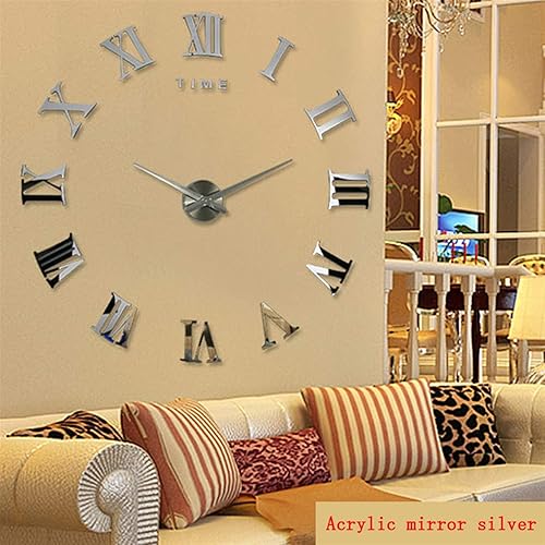 Miniatura 2 de hermoso y práctico 1 unids 3D DIY sala de estar nuevo acrílico reloj de pared reloj de pared reloj de pared decoración del hogar pegatinas de pared