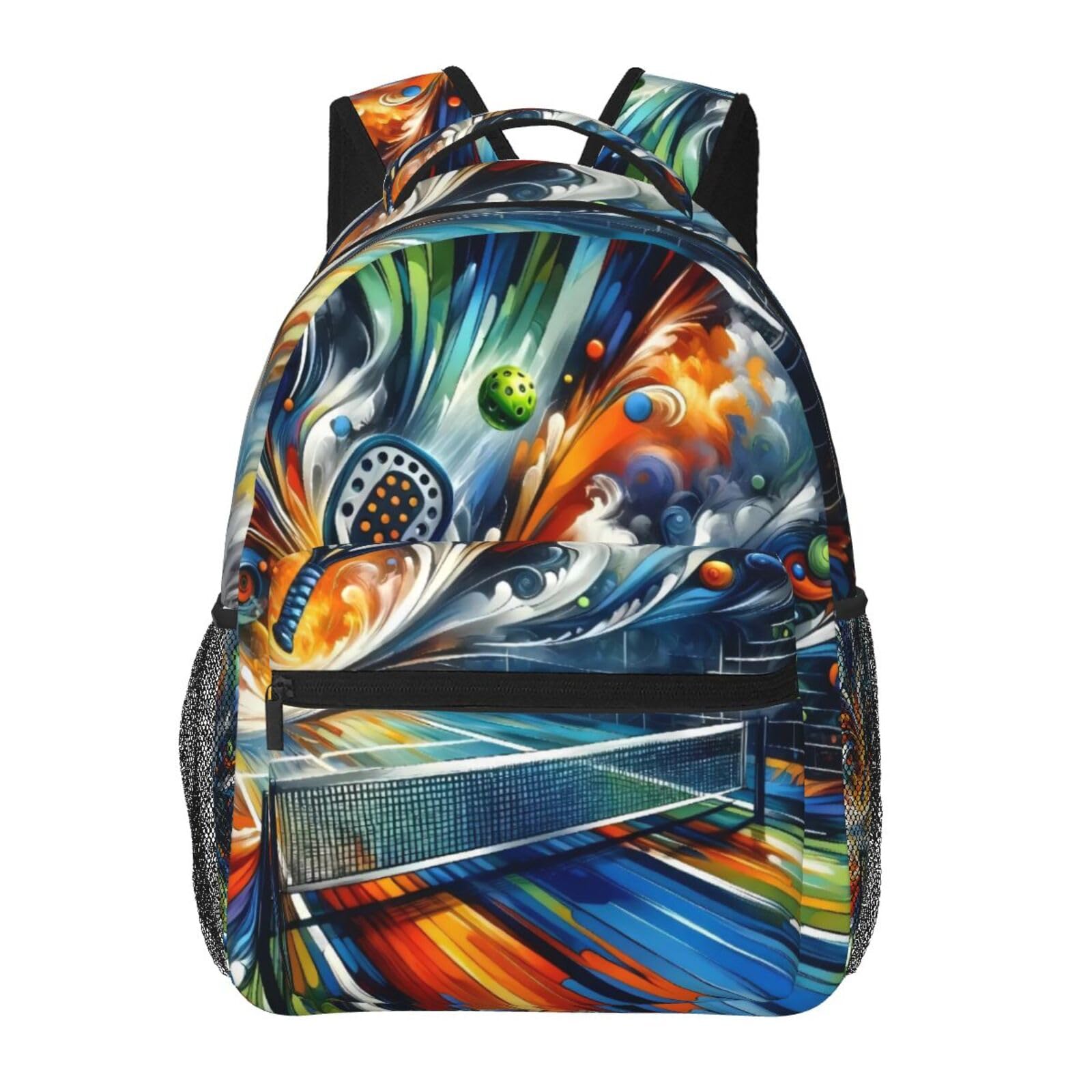 Rucksack Bunter Regenbogenball Daypack Für Schule | Backpack Unisex Schultaschen Laptop Für Reisen Outdoor Work