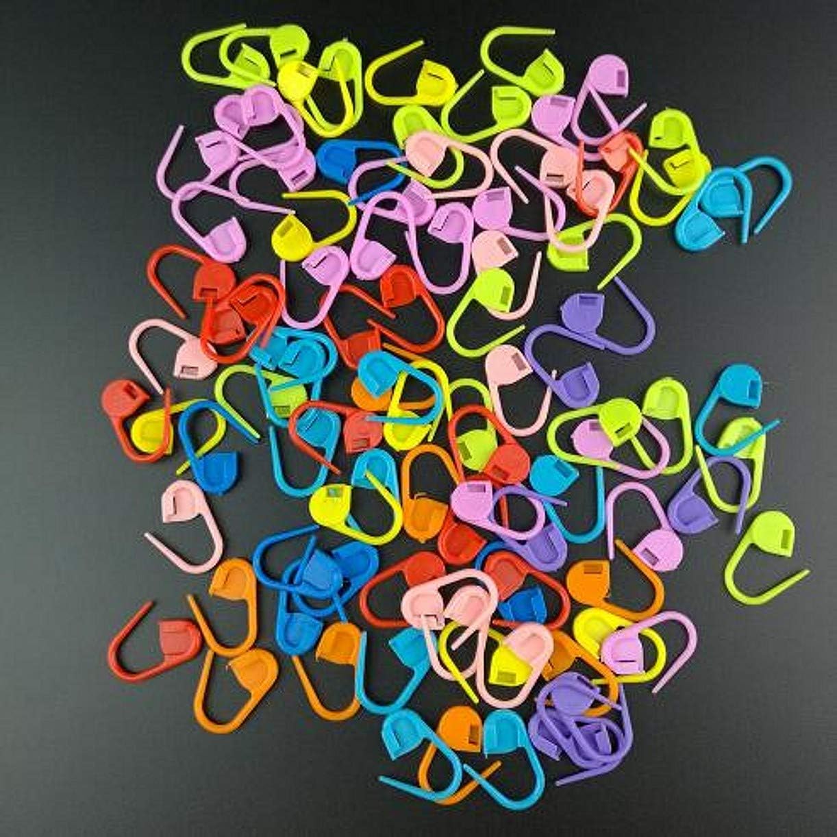 ZHONGJIUYUAN 1000 Pieces Mix Color Plastic Knitting Tools Locking Stitch Markers Crochet Latch Knitting Tools Needle Clip Hook for Sewing