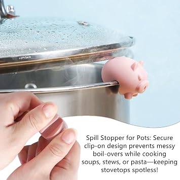 3 Pcs Spill Proof Lid Lifter Silicone Boil Over Spill Stopper