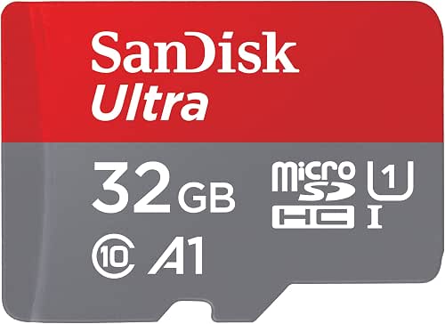 SANDISK 32GB Ultra microSDHC UHS-I Memory Card with Adapter -