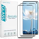 2 Pack Screen Protector for Samsung Galaxy S10 Plus Tempered Glass Film, 3D Curved Full Coverage, Anti Scratch, Case Friendly