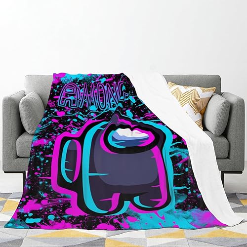 Qxuzizh Mantas suaves, cálidas y acogedoras, mantas de franela ligeras y mullidas para cama, sofá, para niños, niñas y adultos, 40 x 50 pulgadas