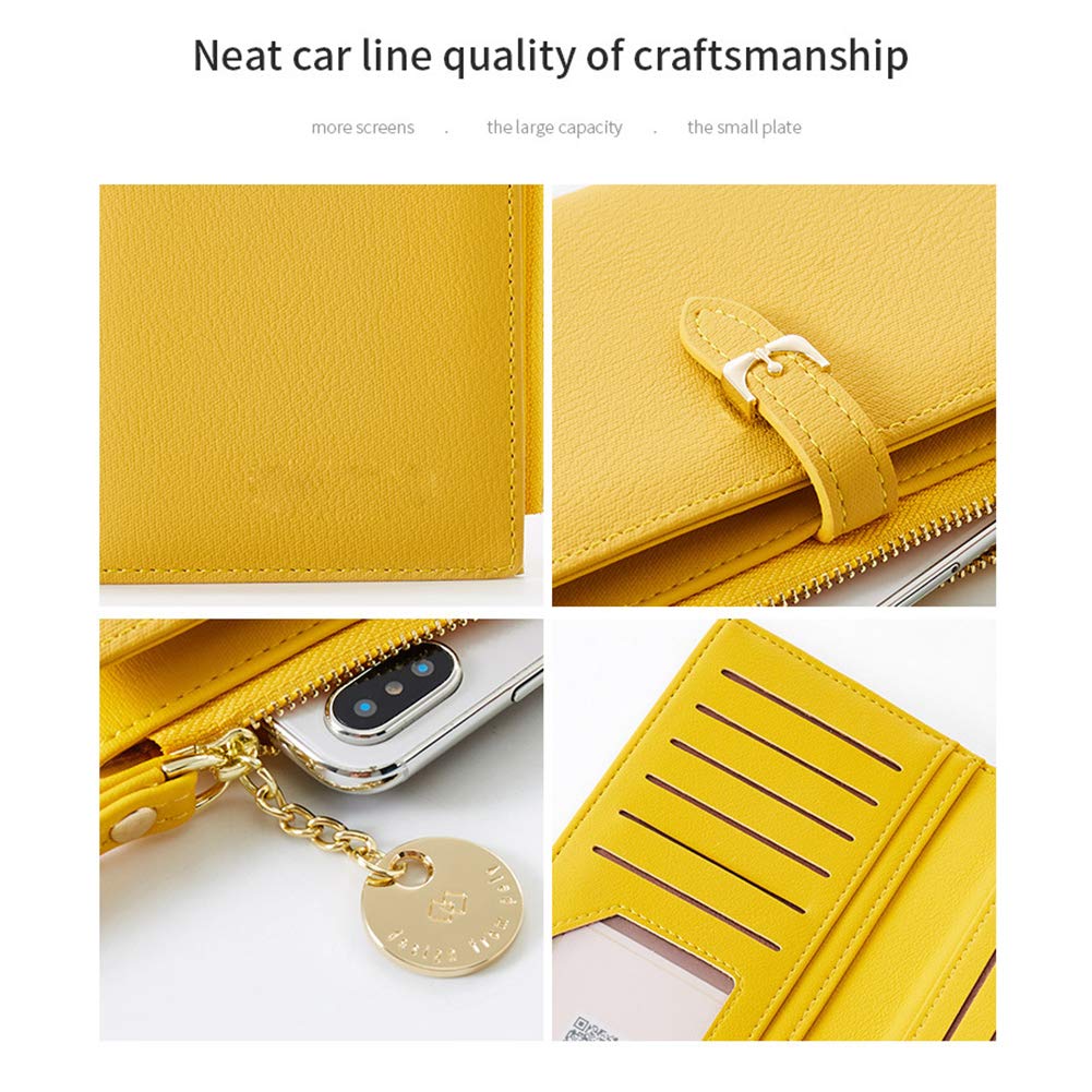 Portafoglio da donna in pelle PU con cinturino da polso borsa a mano per telefono cellulare regalo per donne ragazze