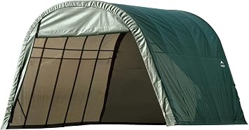 ShelterLogic ShelterCoat 13 x 20 x 1 ft Green Wind and Snow Rated Garage Round