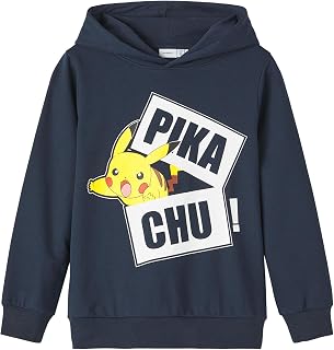 Name It Boy's Nkmjarel Pokemon Sweat Wh Bru Noos Bfu Sweatshirt