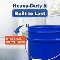 Vista 6 de ePackageSupply Premium 5 galones Recipiente de plástico de grado alimenticio con tapa Gamma Seal Fabricado en EE. UU. Libre de BPA Resistente