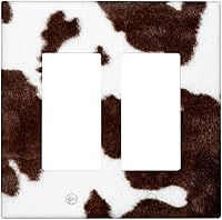 Vista 78 de Placa de interruptor de luz con estampado de leopardo de 1 banda, placa de pared basculante individual, placa decorativa eléctrica GFCI