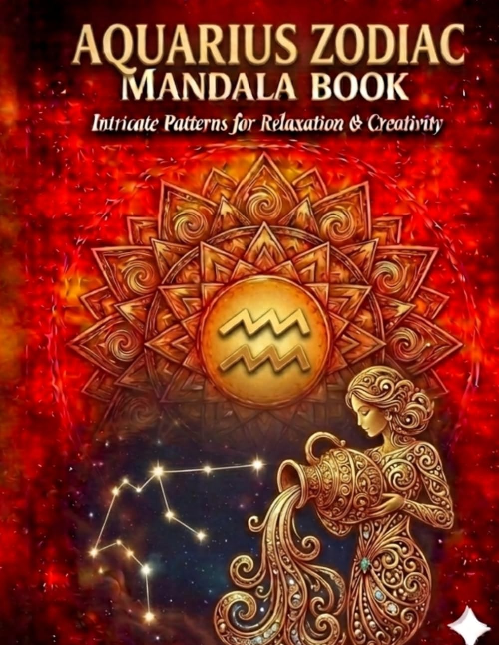 Aquarius Zodiac Mandala Book: Intricate Patterns for Relaxation & Creativity (Zodiac Mandala Series)