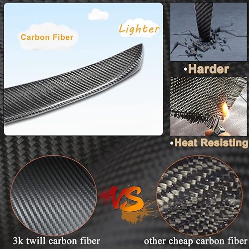 Miniatura 4 de Alerón de maletero de fibra de carbono para Audi A4 B8.5 A4 Quattro S4 Facelift Sedan 2013-2016 Factory Outlet CF, tapa trasera de arranque Highkick