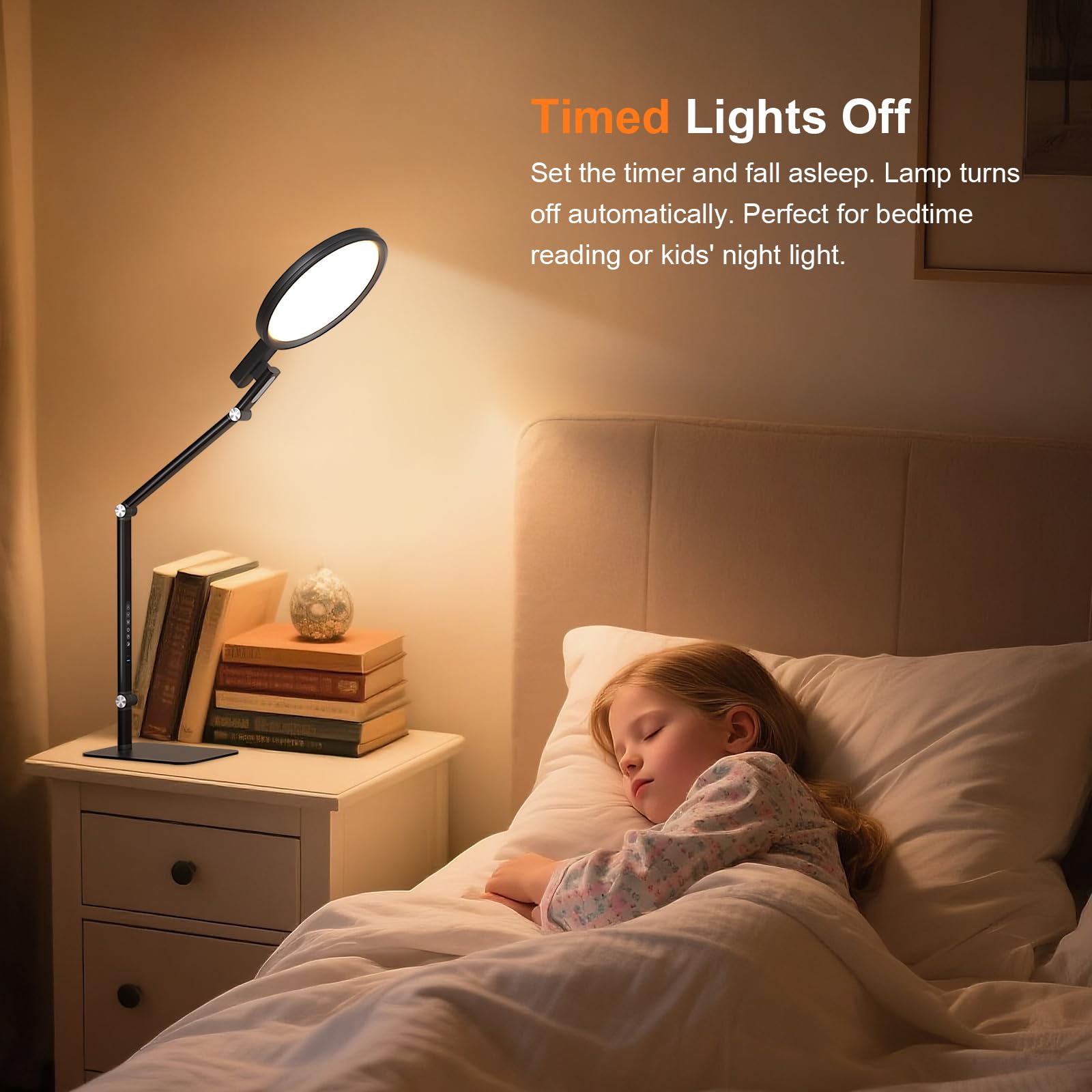 Comely LED Tischlampe Schwarz Touch Dimmbar 15W LED Nachttischlampe mit USB C Ladefunktion 2700K–6000K Ra97 Schreibtischlampe Nachtlicht für Schlafzimmer Büro Wohnzimmer