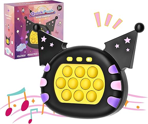 Juguete antiestrés de juego de empuje rápido, cientos de niveles, versión mejorada, regalo para niños y niñas de 3 a 12, Sanrio Kuromi y