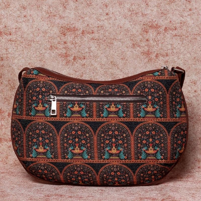Image of ZOUK 100% PeTA Approved Vegan Leather Print Shoulder Bag for Women