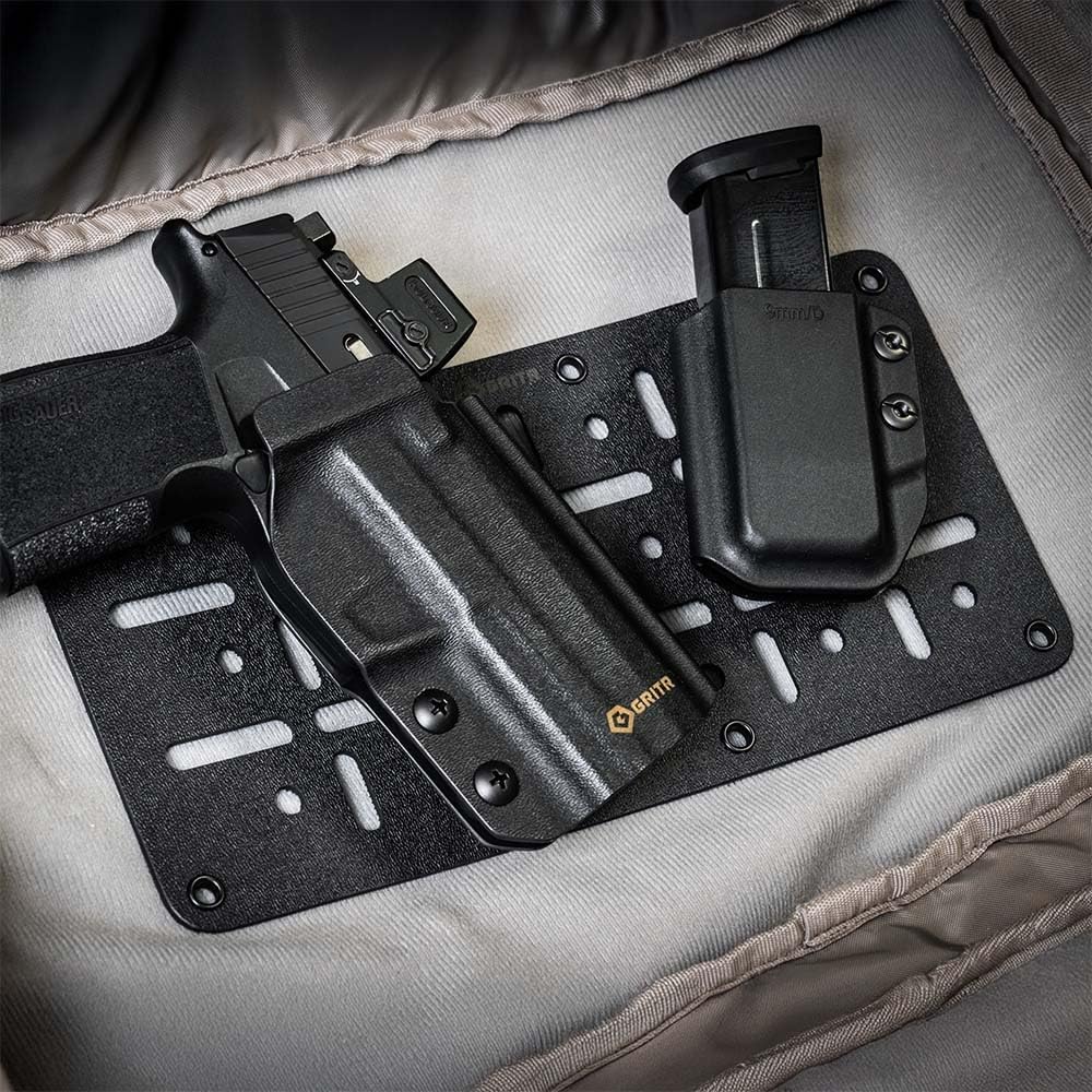 GRITR Kydex Hook & Loop Panel Insert/Adhesive Loop Sheets – Tactical & Military Gear Organizers for Holsters, Mag Carriers, Knife Sheaths, Flashlights, and More