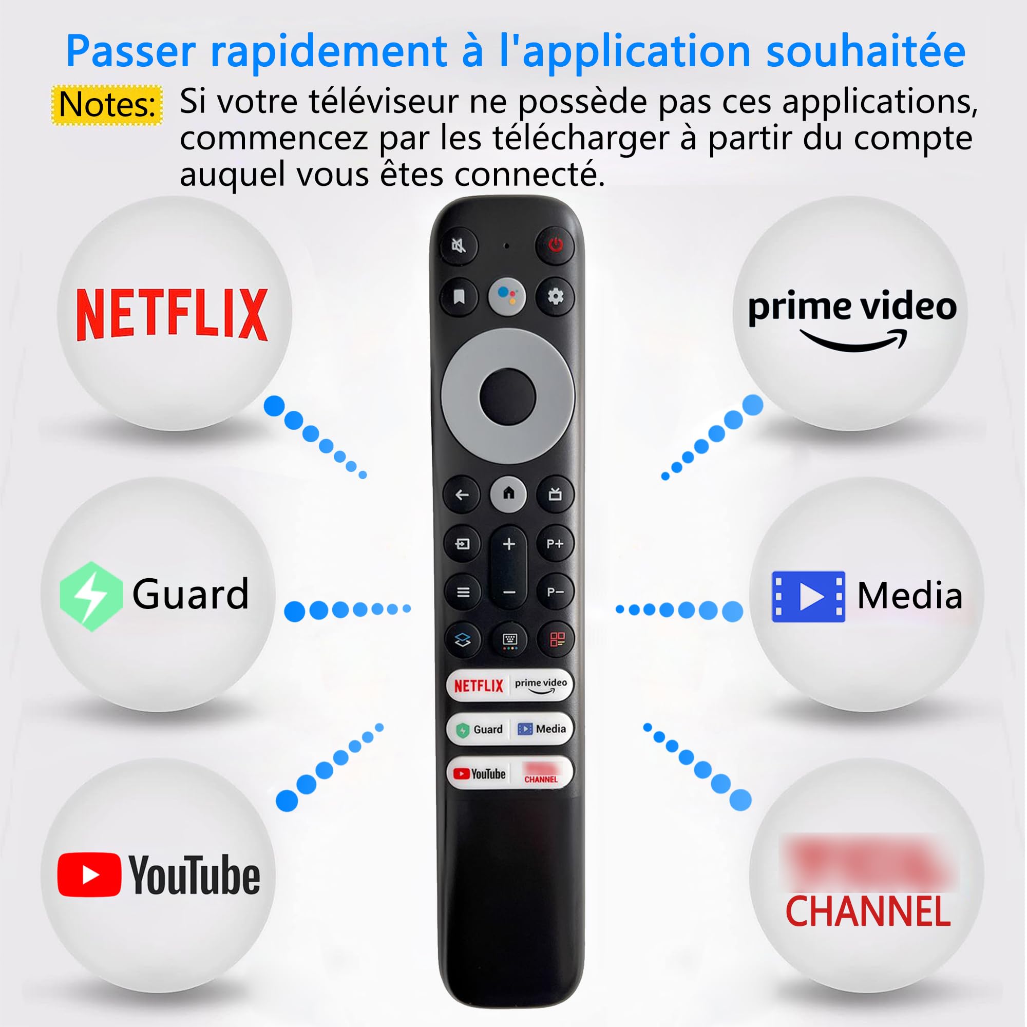 RC902N FMR1 Replace Voice Remote for TCL TV 50S546 55R646 65S446 75S446 85S446 e