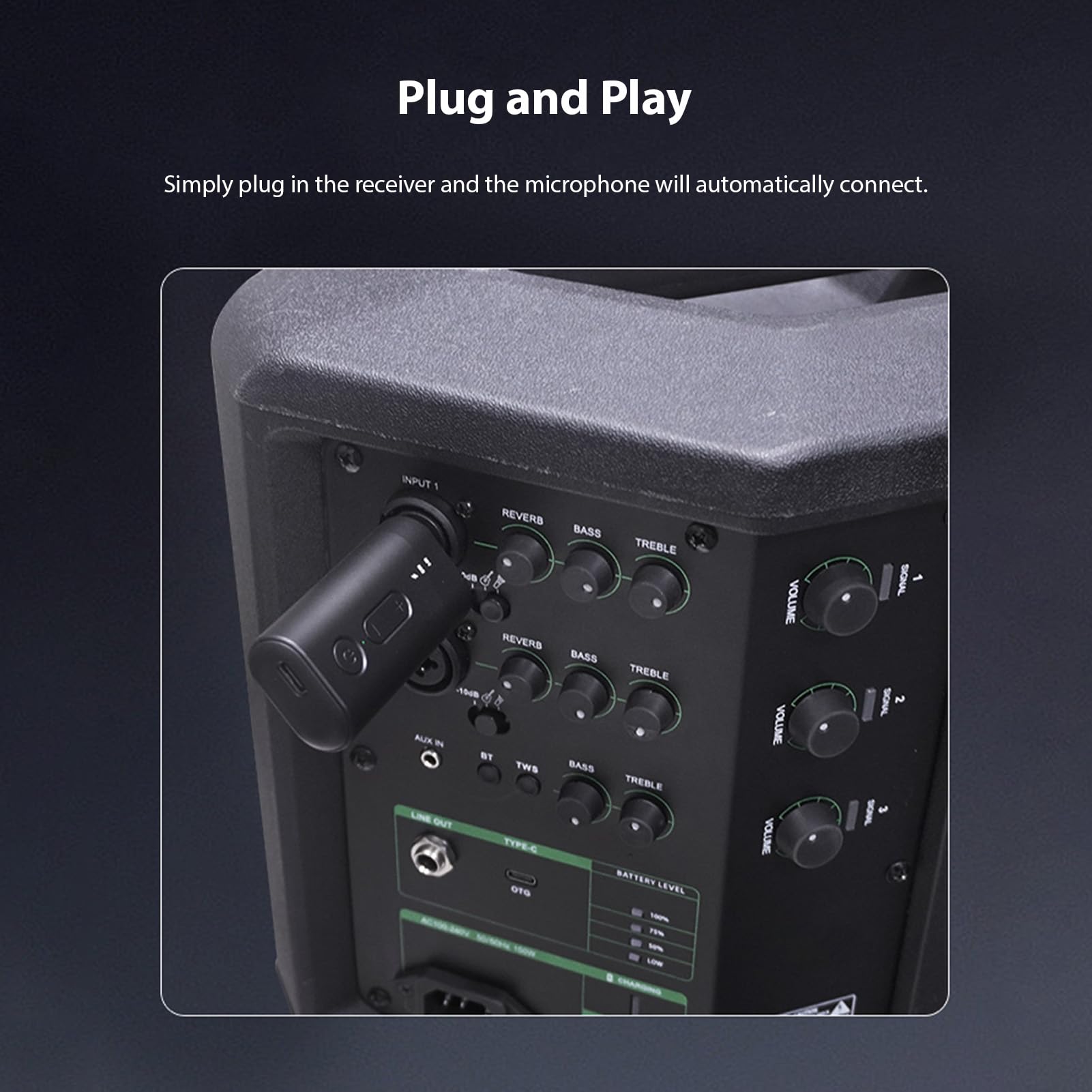 Fafeicy Doppio Microfono Wireless, Microfono Karaoke Digitale Senza Fili Ricaricabile a 2,4 GHz con Tecnologia di Blocco del Chip DSP, Ideale per Esibizioni Sul Palco e Feste in casa.