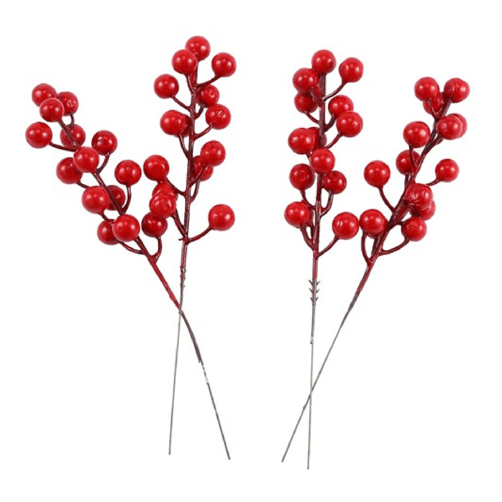 Joiedomi Lot De 24 Tiges De Baies Rouges Pour Sapin De Noël - 43,2 Cm