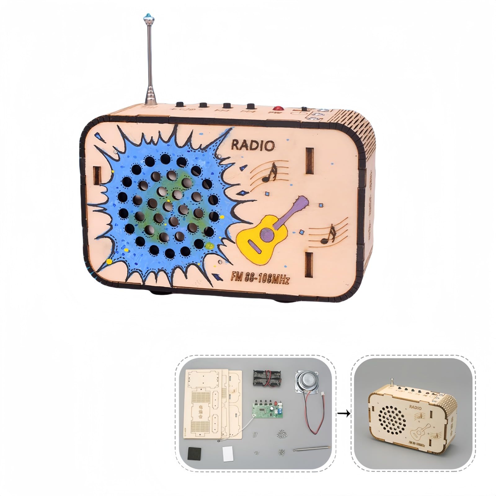 Amazon.co.jp: ラジオ キット FM ラジオ組み立てキット、AM ラジオ