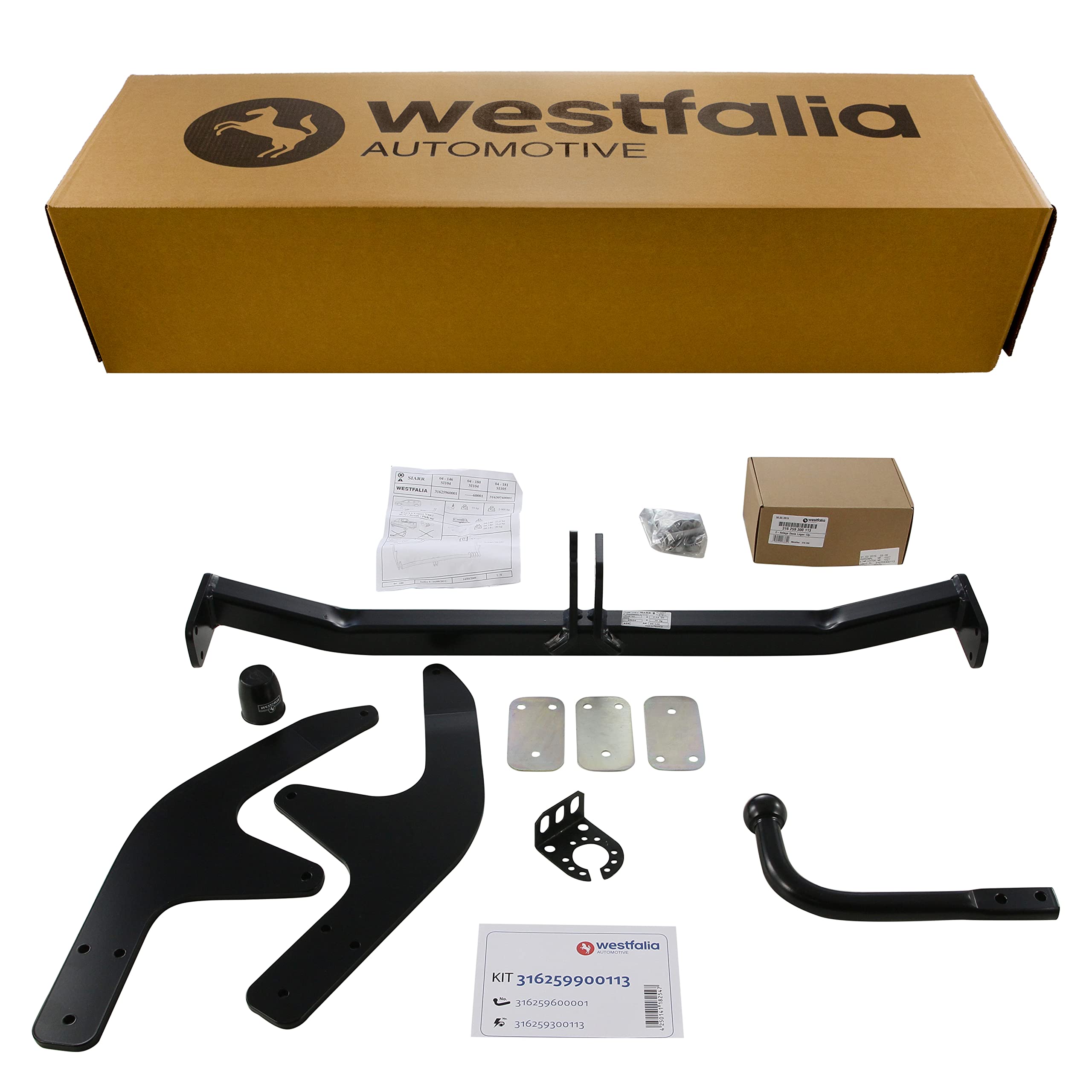 Wetsfaliak 320059900113 Giunto Per Rimorchio Con Testa A Sfera Fissa E Kit Elettrico 13 Poli - 2