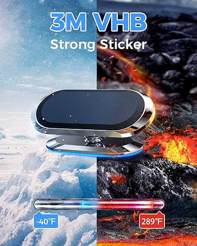 Miniatura 4 de Soporte magnético para teléfono 2022 para automóvil 8 imanes mejorados imán fuerte de montaje en automóvil soporte de teléfono de rotación de 360