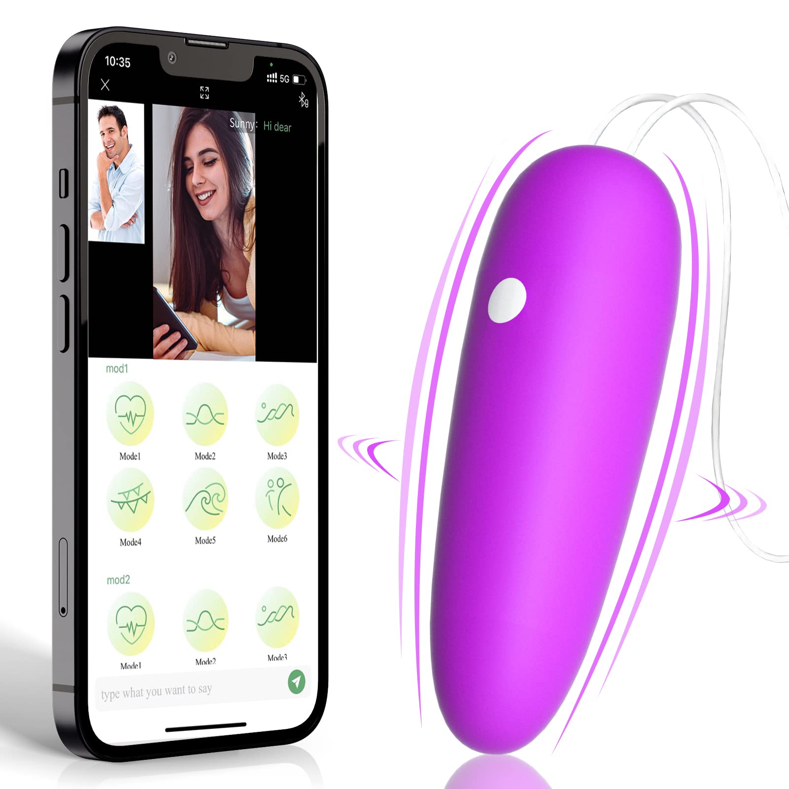 Vîbràtóreper Donna Púntó G Vîbràtóre Ṡḙxy Shop Hot Oggetti Vîbràtóri Clídórídè Dónnà Vîbràtóreper Dónnà Telecòmando Dîstanza App còn Intellîgente Bluetóóth iOS e Android,10 Modalità