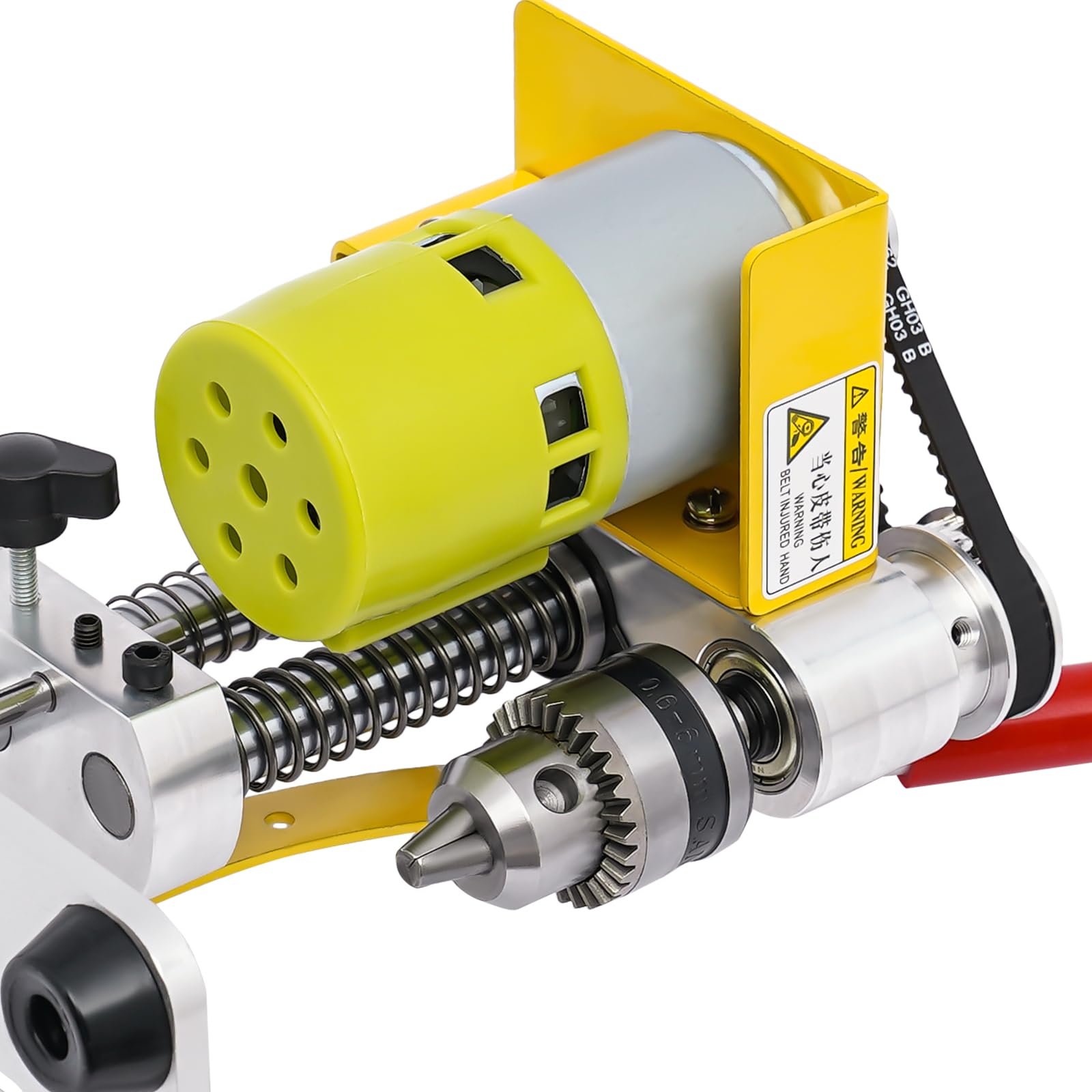 GEYOPMID Mini Drill Press Precision, Benchtop Drill Press Elecric Portable Table Driller CNC 775 Motor B10 ChuckMetal Wooden DIY Jewelry Making Crafts Tool for Commercial Drilling Wood, Plastic Board