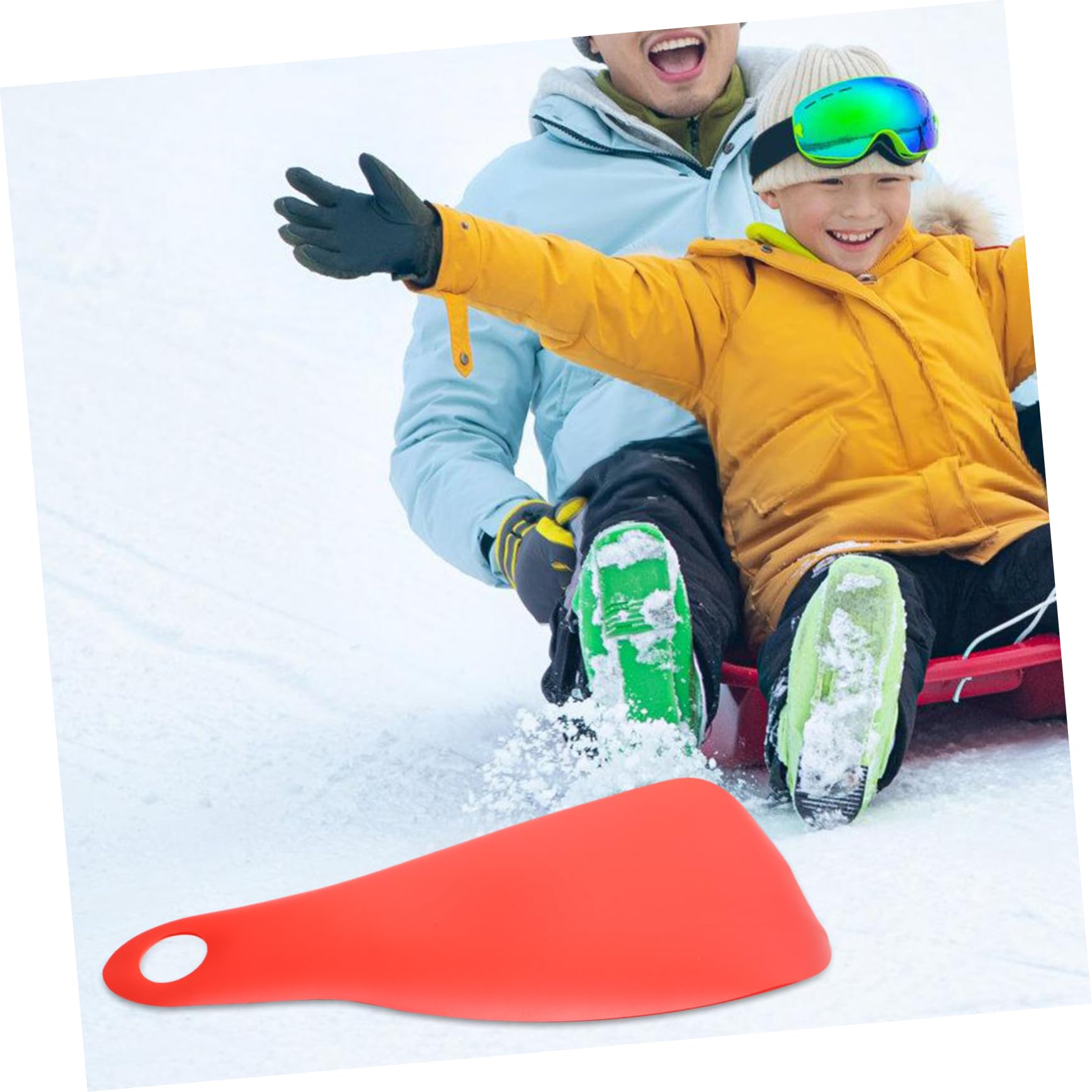 Garneck Ski Board Sledding Snowboard Plastic Sled Outdoor Plaything Skating Mat for Boys and Girls Adults