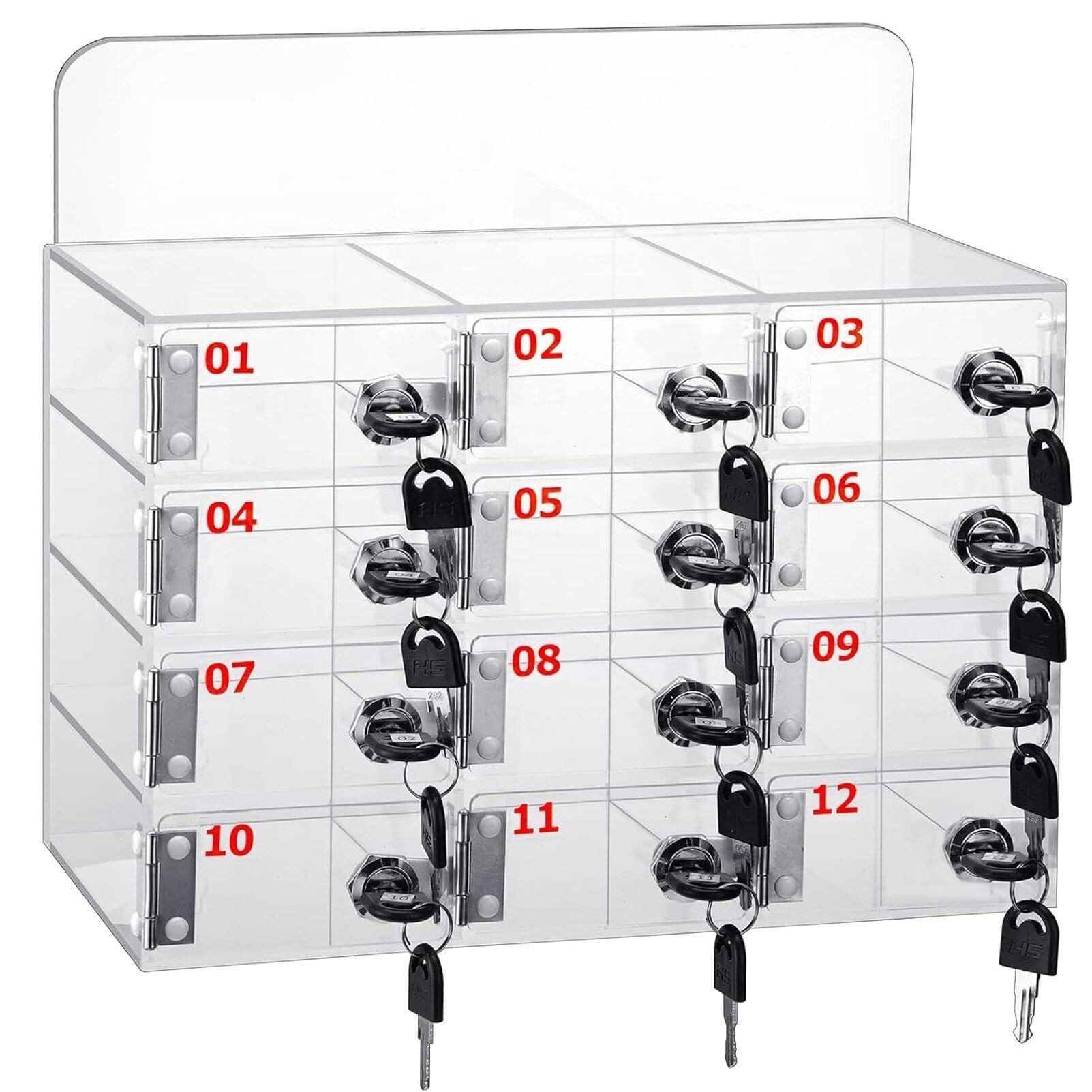 Caja de Almacenamiento para teléfonos móviles Soporte acrílico para teléfonos móviles Caja de Almacenamiento de Escritorio Caja de Almacenamiento Transparente de acrílico para teléfonos m