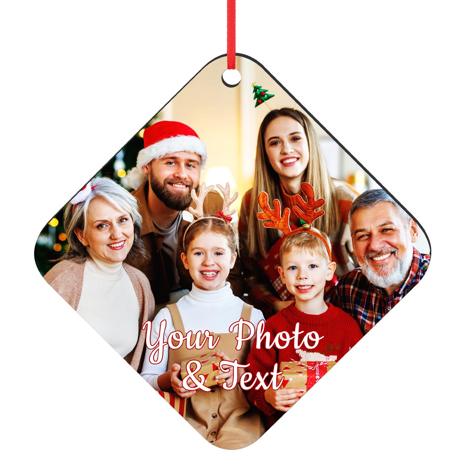 Personalized Christmas Ornaments, Custom Photo Ornaments for Christmas Tree